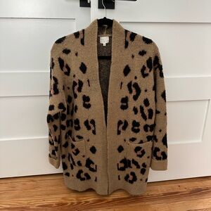 Dee Elly Leopard Print Cardigan